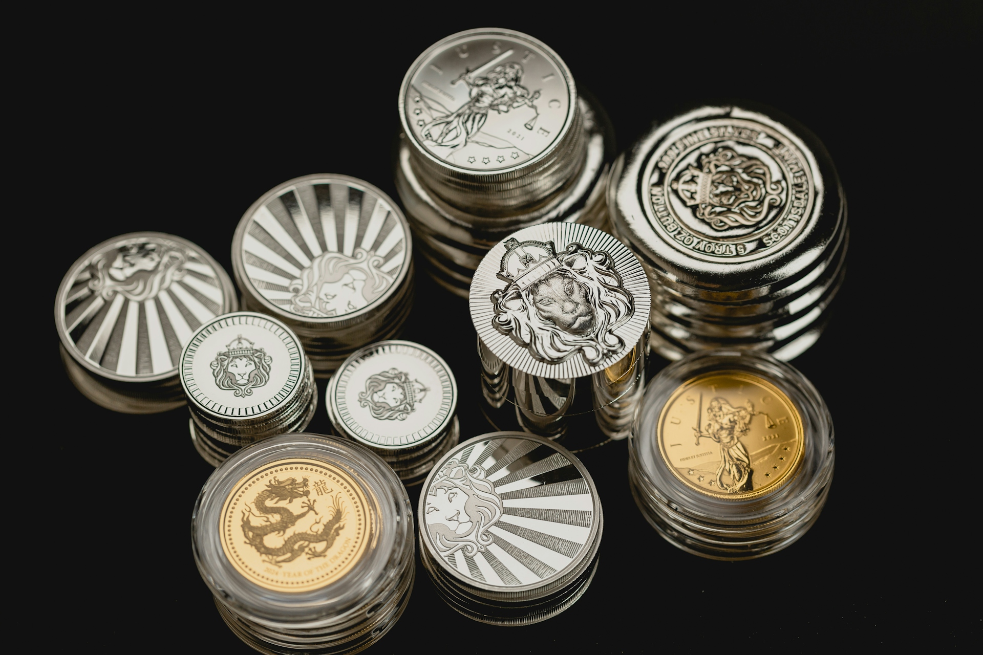 Ruby Bullion — Stacked Silver Coins